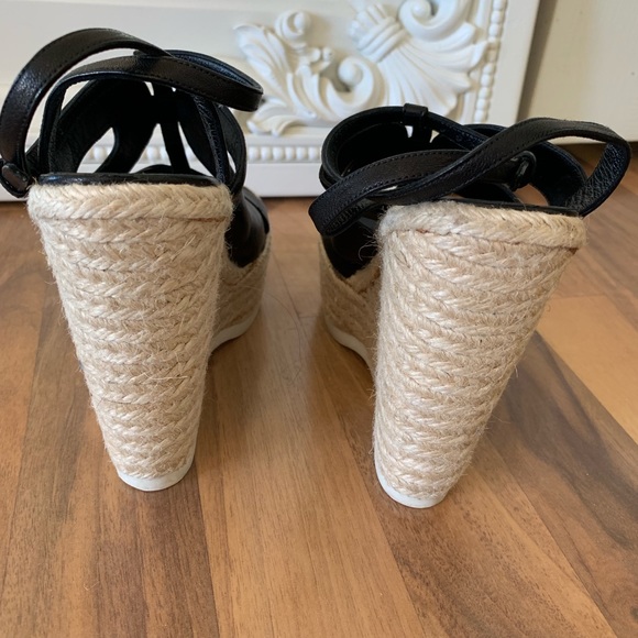 RESERVED 🔒YSL Black Malo Espadrille Wedges - Picture 5 of 8